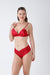 Red Satin Bralet Set